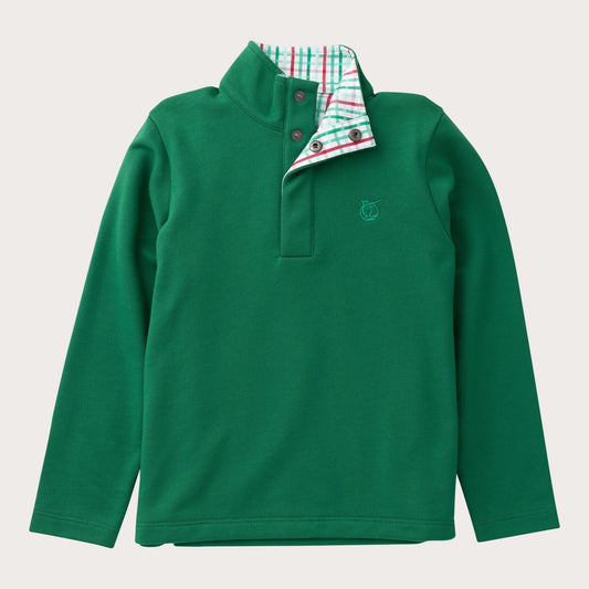 Sporty Snap Pullover Abundent Green