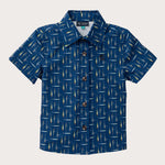 Button Down SS Shirt Fishing Lures Print
