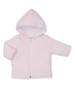 Pre-Order Pink Classic Jacquard Padded Zip Jacket
