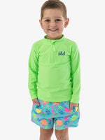 Neon Jelly Time Performance Hybrid Swim Trunks