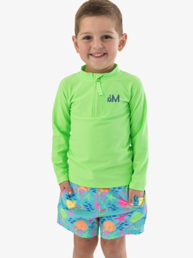 Neon Jelly Time Performance Hybrid Swim Trunks