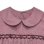 Gamecock Garnet/Black Smocked Girl Bubble
