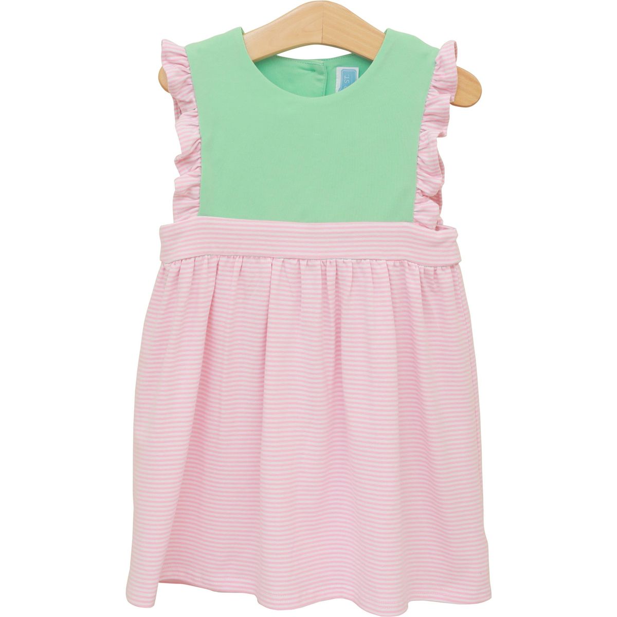 Frances Dress Light Pink Stripe/Mint