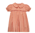 Tiger Orange/Purple Smocked Dress