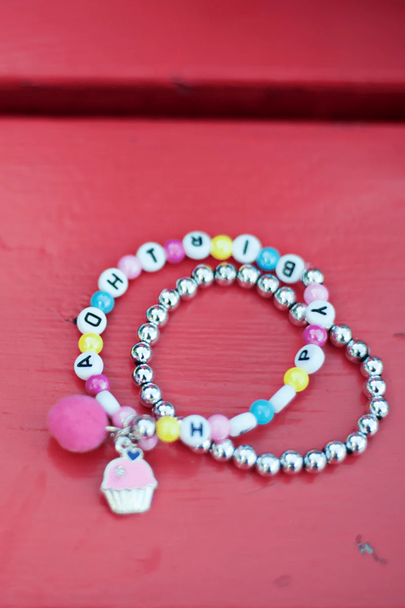 Happy Birthday 2Pc Bracelet Set