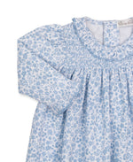 Blue Fall Blooms Dress Set