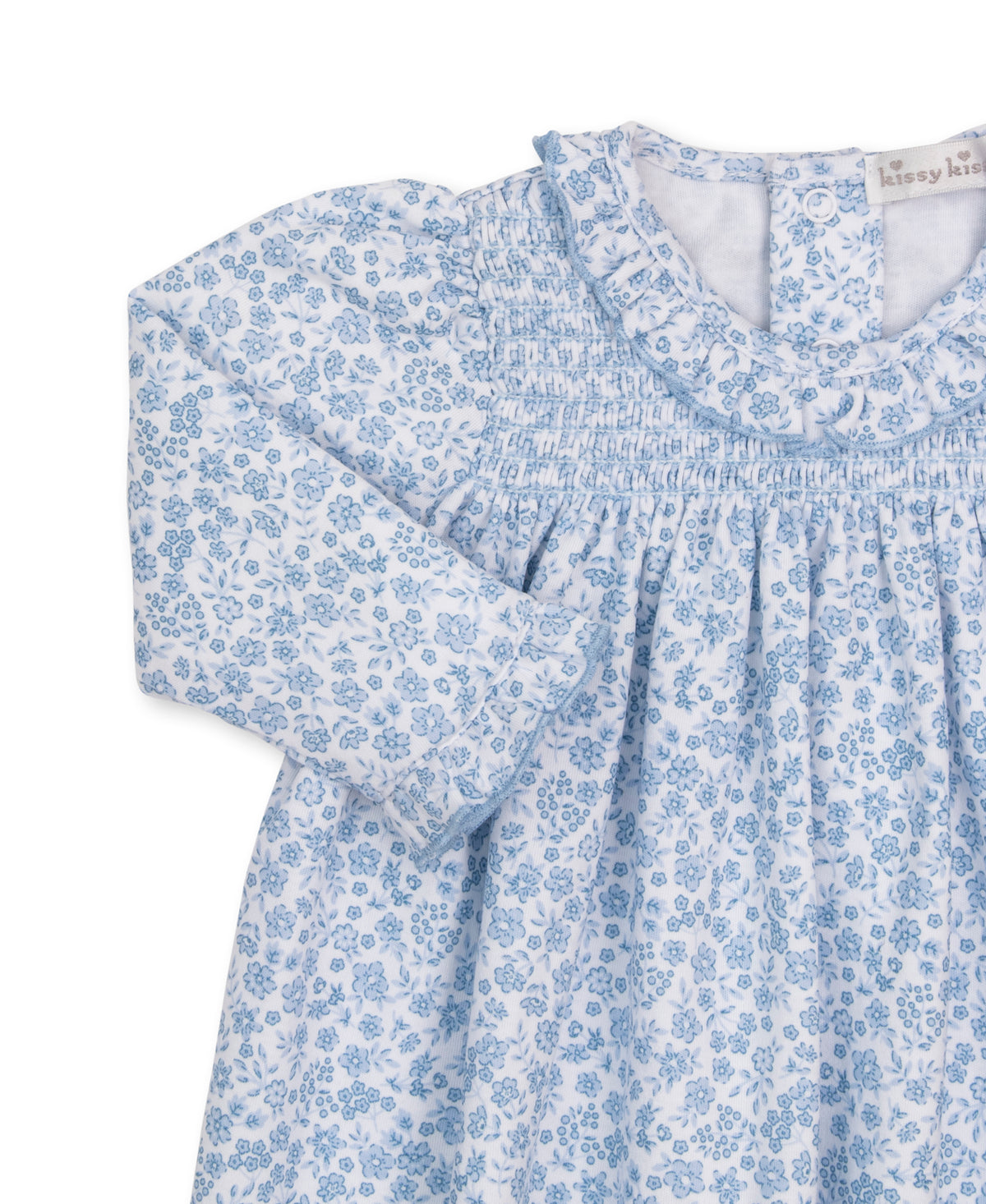 Blue Fall Blooms Dress Set