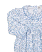 Blue Fall Blooms Smocked Sack