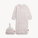 Apple Blossom Modal Gown & Hat Set w/ Ruffle