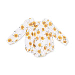 Baby Sunflower Classic Bubble w/Peter Pan Collar