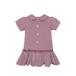Gamecock Garnet/Black Smocked Drop Waist Dress