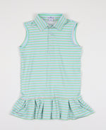 Sherbert Stripe Polo Sleeveless Dress