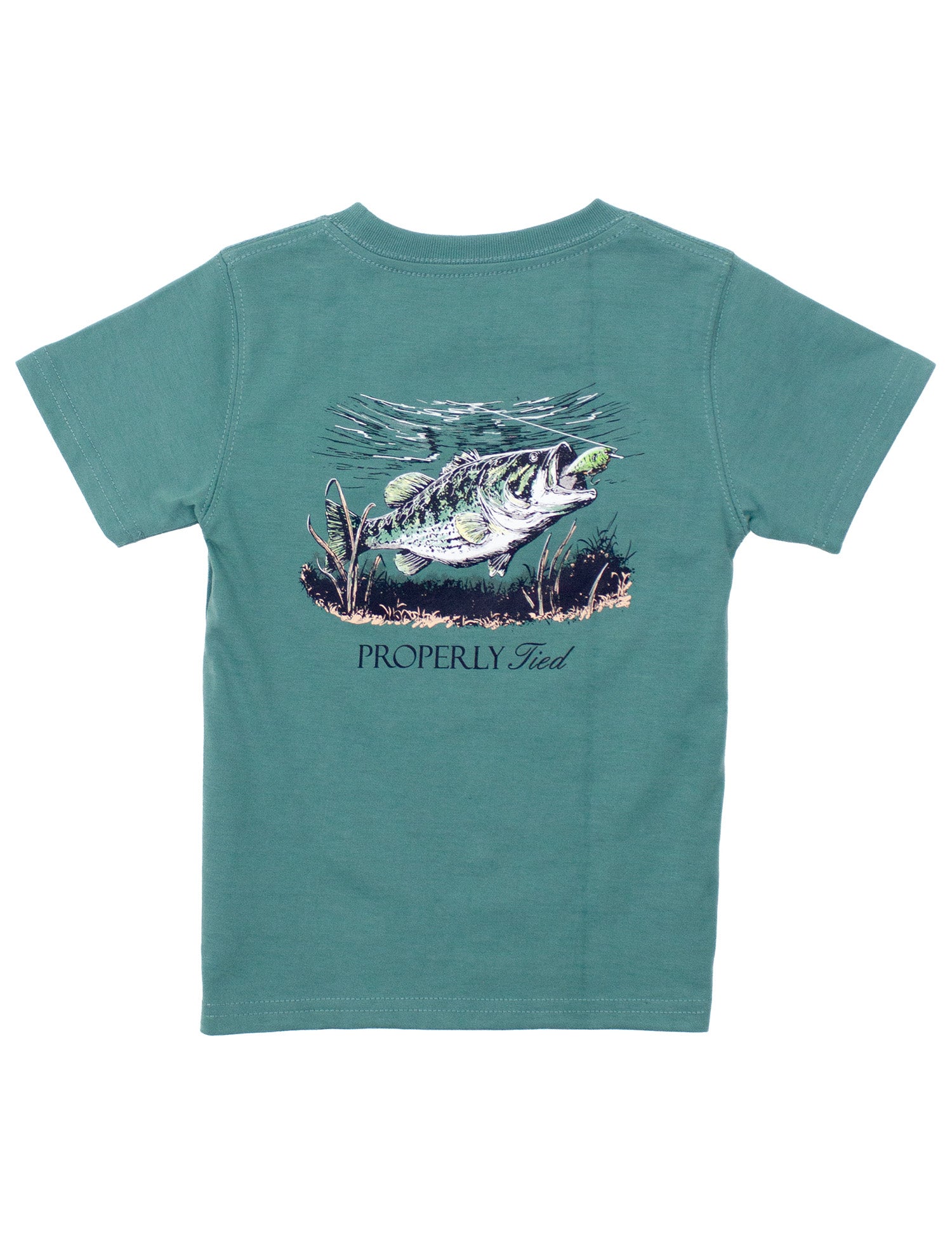 Marine Green Set the Hook SS Tee