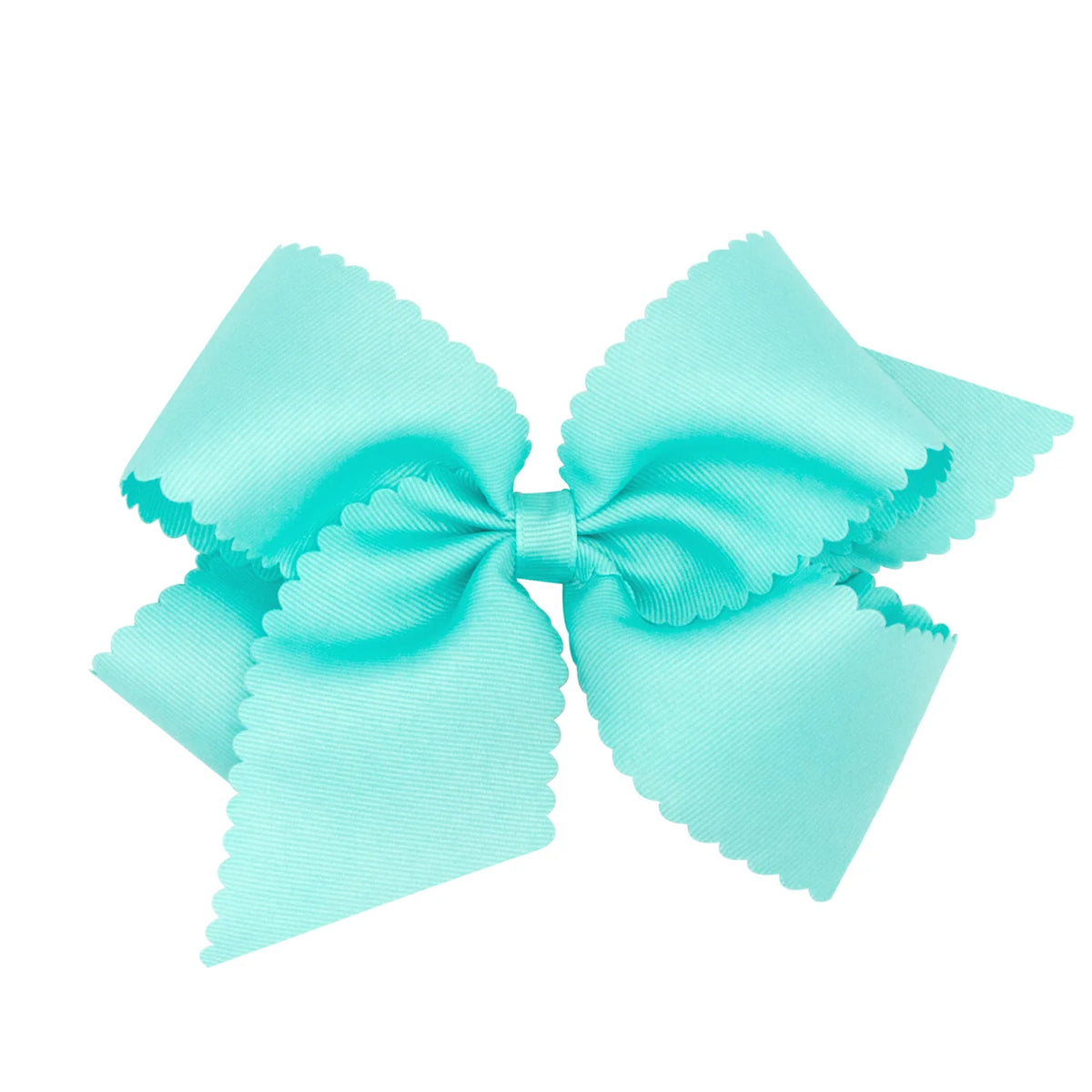 King Grosgrain Bow w/ Scallop Edge