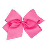 King Grosgrain Bow w/ Scallop Edge