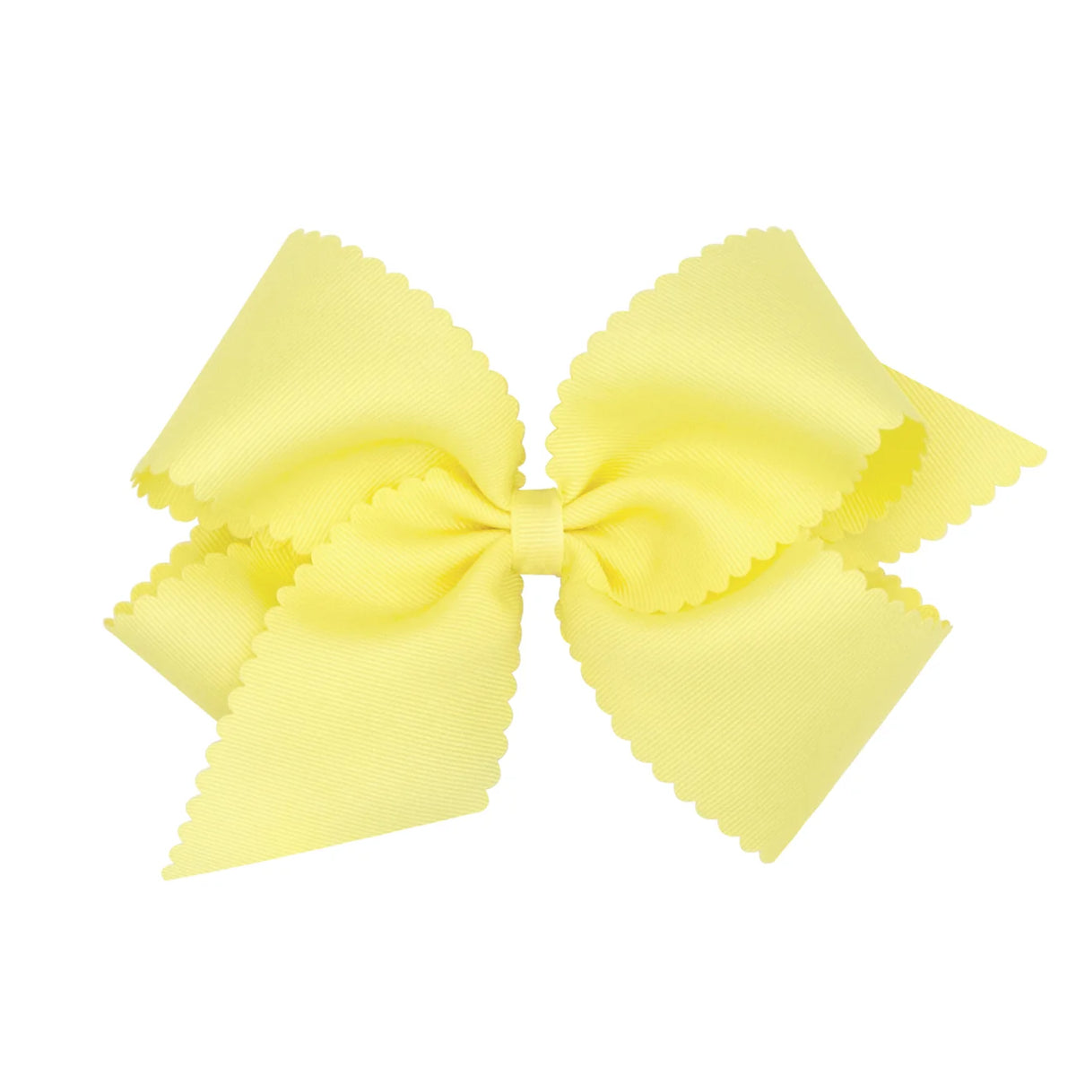 King Grosgrain Bow w/ Scallop Edge