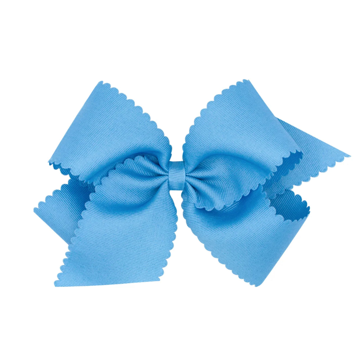 King Grosgrain Bow w/ Scallop Edge