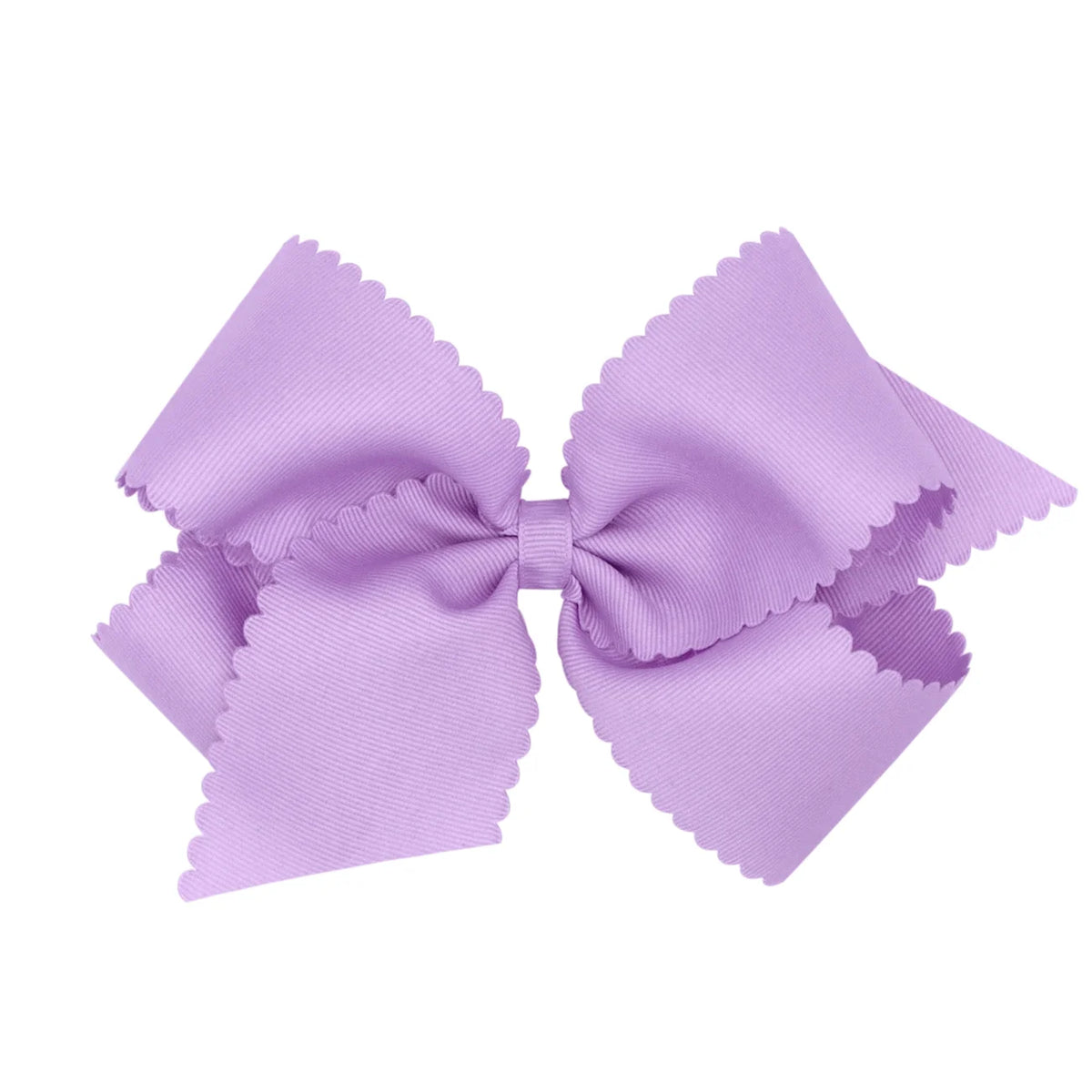 King Grosgrain Bow w/ Scallop Edge