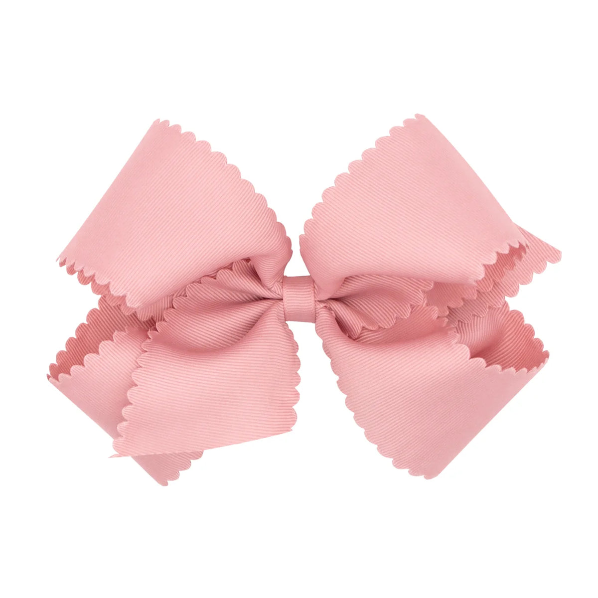 King Grosgrain Bow w/ Scallop Edge