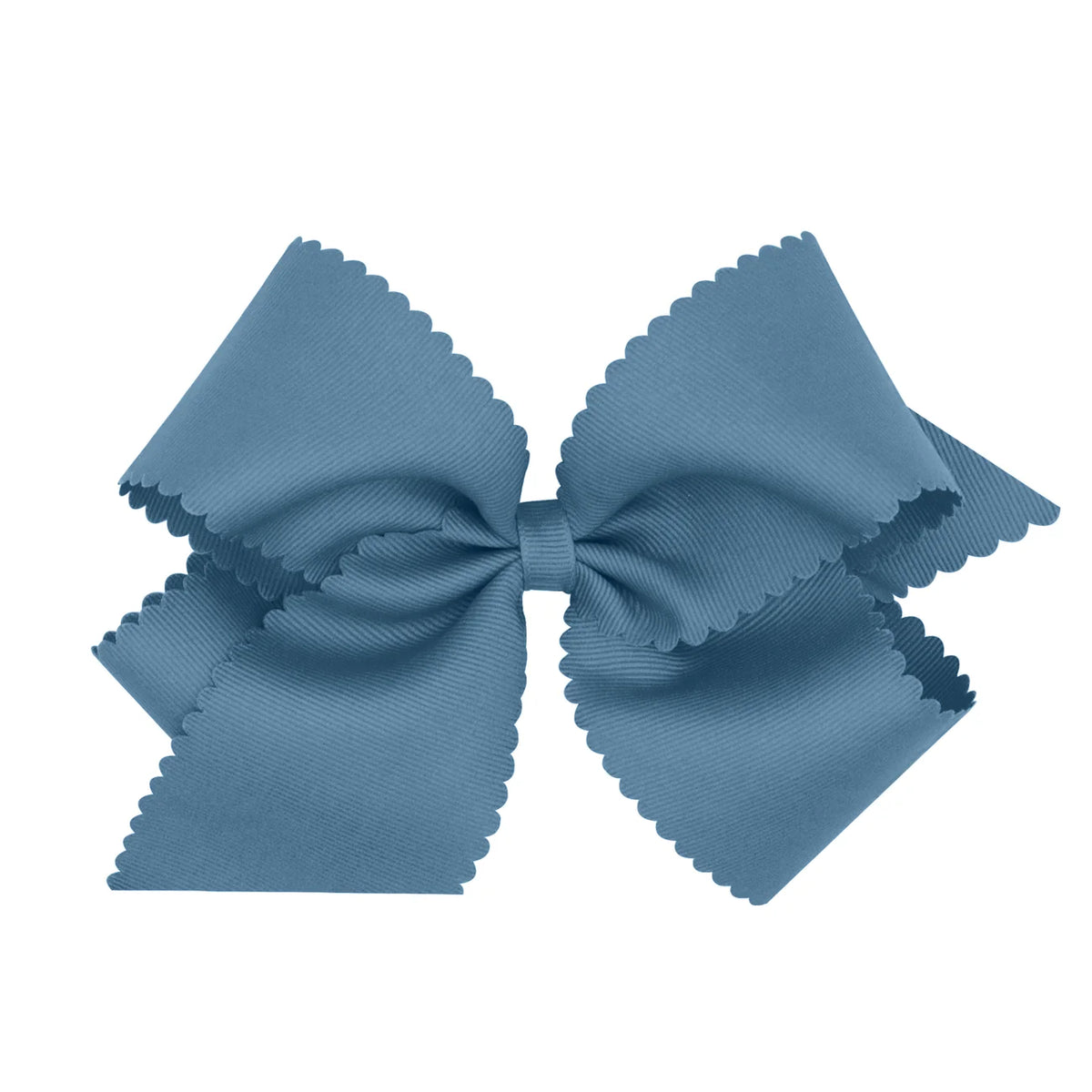 King Grosgrain Bow w/ Scallop Edge