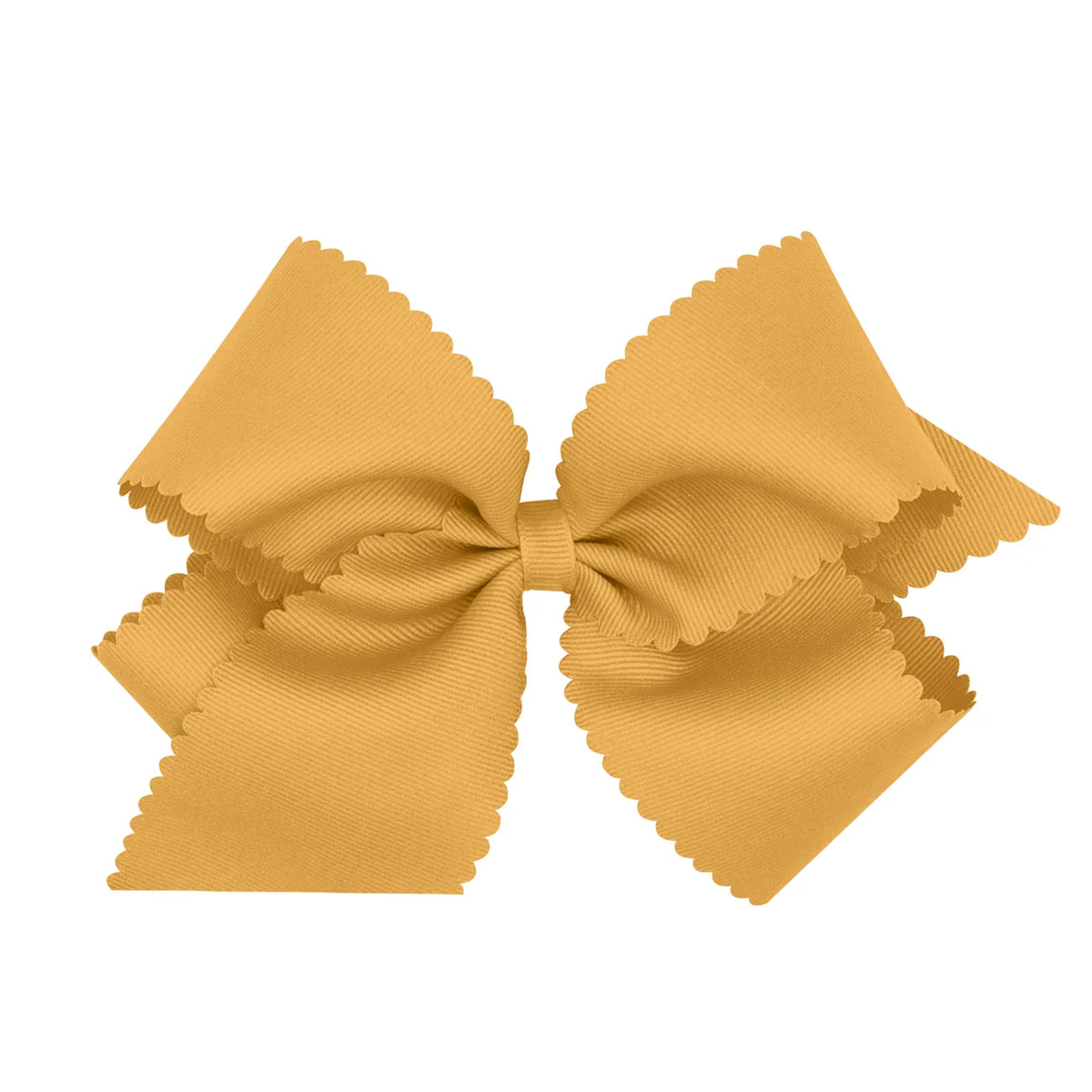 King Grosgrain Bow w/ Scallop Edge