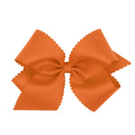 King Grosgrain Bow w/ Scallop Edge