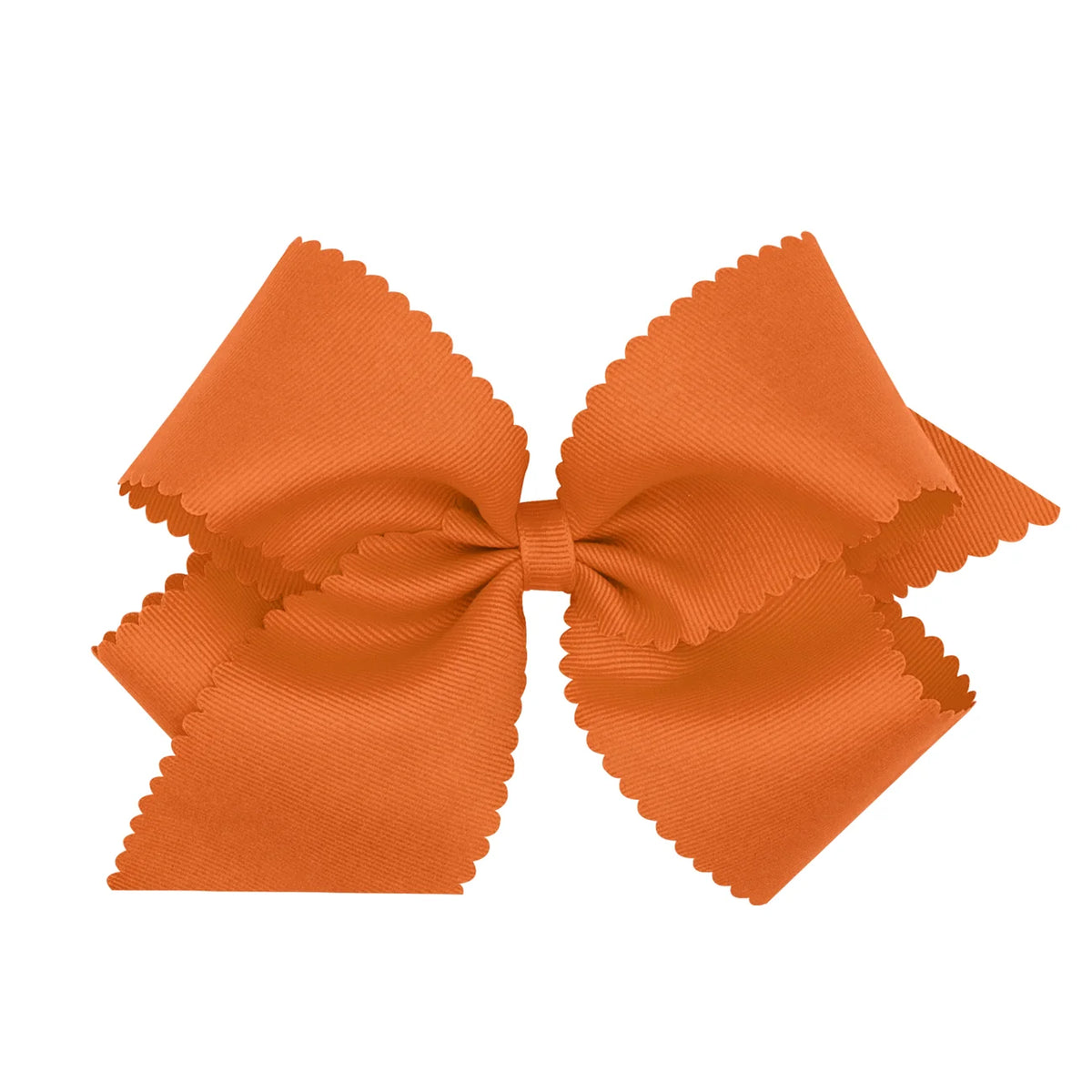 King Grosgrain Bow w/ Scallop Edge