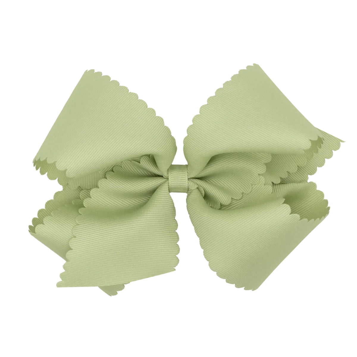 King Grosgrain Bow w/ Scallop Edge