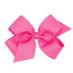 Medium Grosgrain Bow w/ Scallop Edge