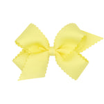 Medium Grosgrain Bow w/ Scallop Edge