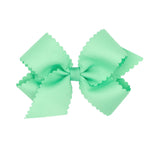 Medium Grosgrain Bow w/ Scallop Edge