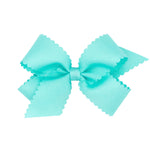 Medium Grosgrain Bow w/ Scallop Edge