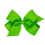 Medium Grosgrain Bow w/ Scallop Edge