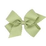 Medium Grosgrain Bow w/ Scallop Edge