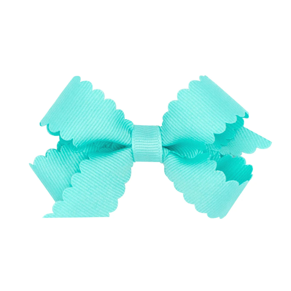 Mini Scallop Edge Grosgrain Bow