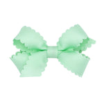 Mini Scallop Edge Grosgrain Bow