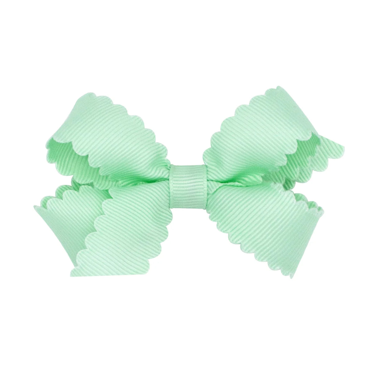 Mini Scallop Edge Grosgrain Bow