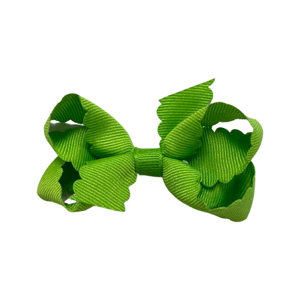 Mini Scallop Edge Grosgrain Bow
