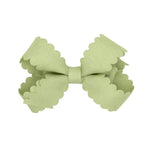 Mini Scallop Edge Grosgrain Bow