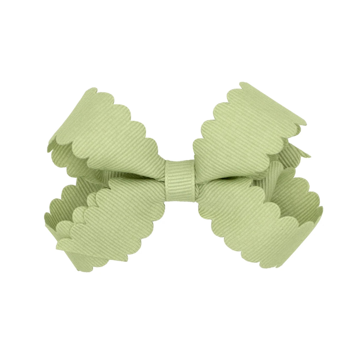 Mini Scallop Edge Grosgrain Bow