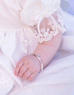 Baby to Bride Sterling Silver Cross Bracelet