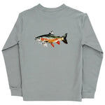 Pre-Order Trout Limestone L/S Logo Tee