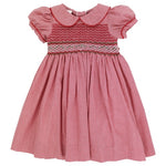 Pre-Order Red Christmas Check Geometric Dress