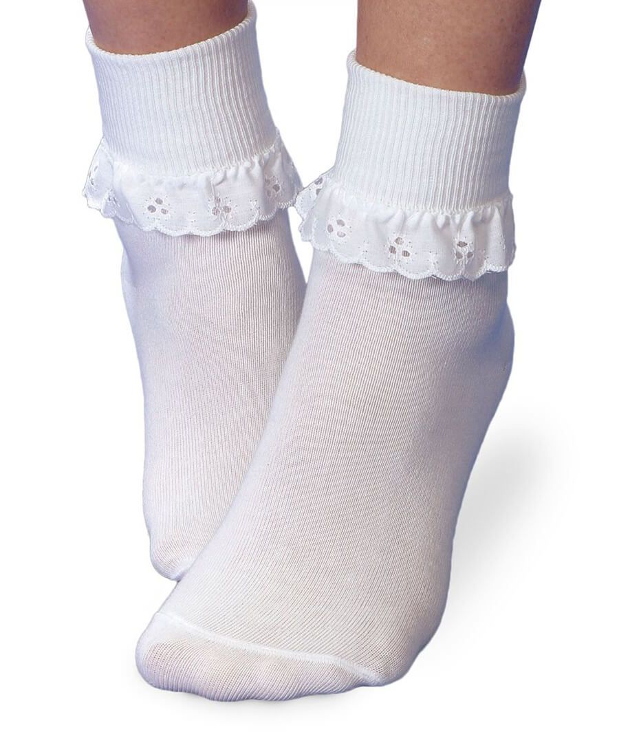 White Eyelet Sock