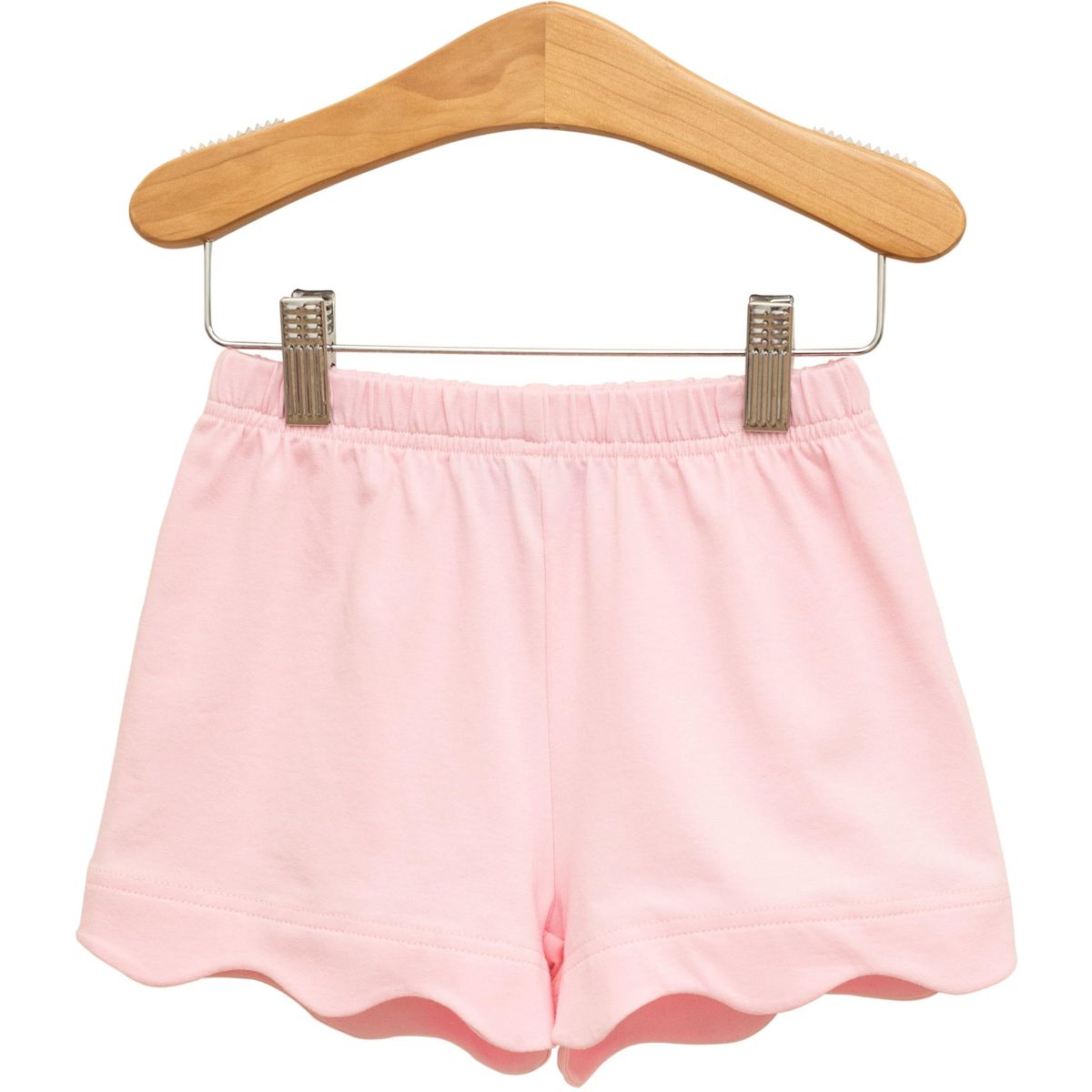 Scalloped Shorts Light Pink