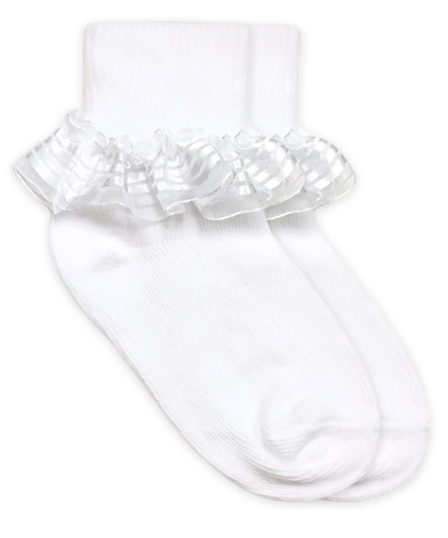 White Ruffle Sock